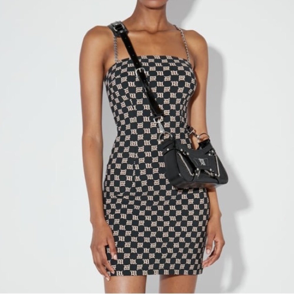 Misbhv Monogram Spaghetti Mini Dress‎ Sz XS